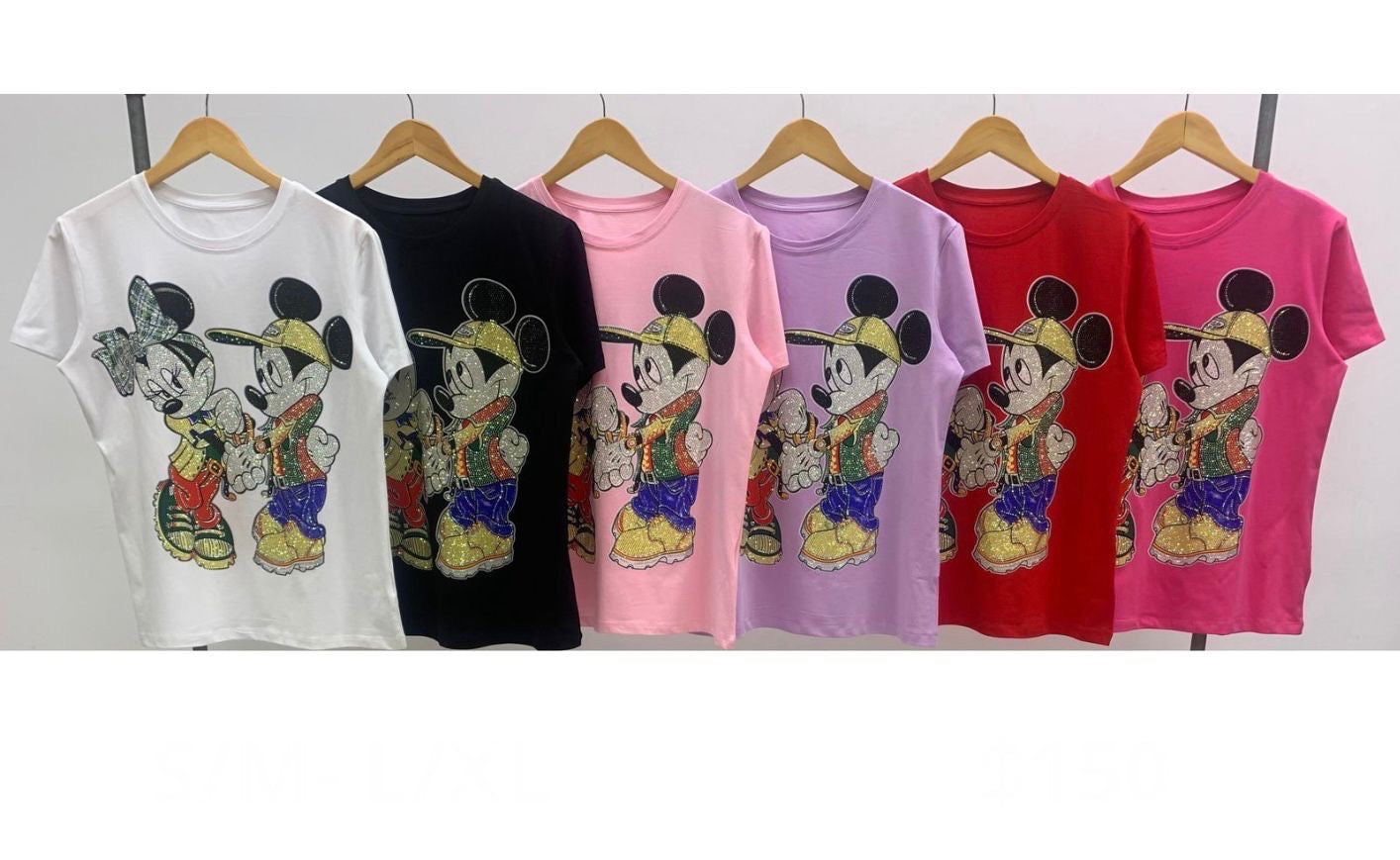 T-shirt Urban Couple Glitter Print – Unisex Casual Top