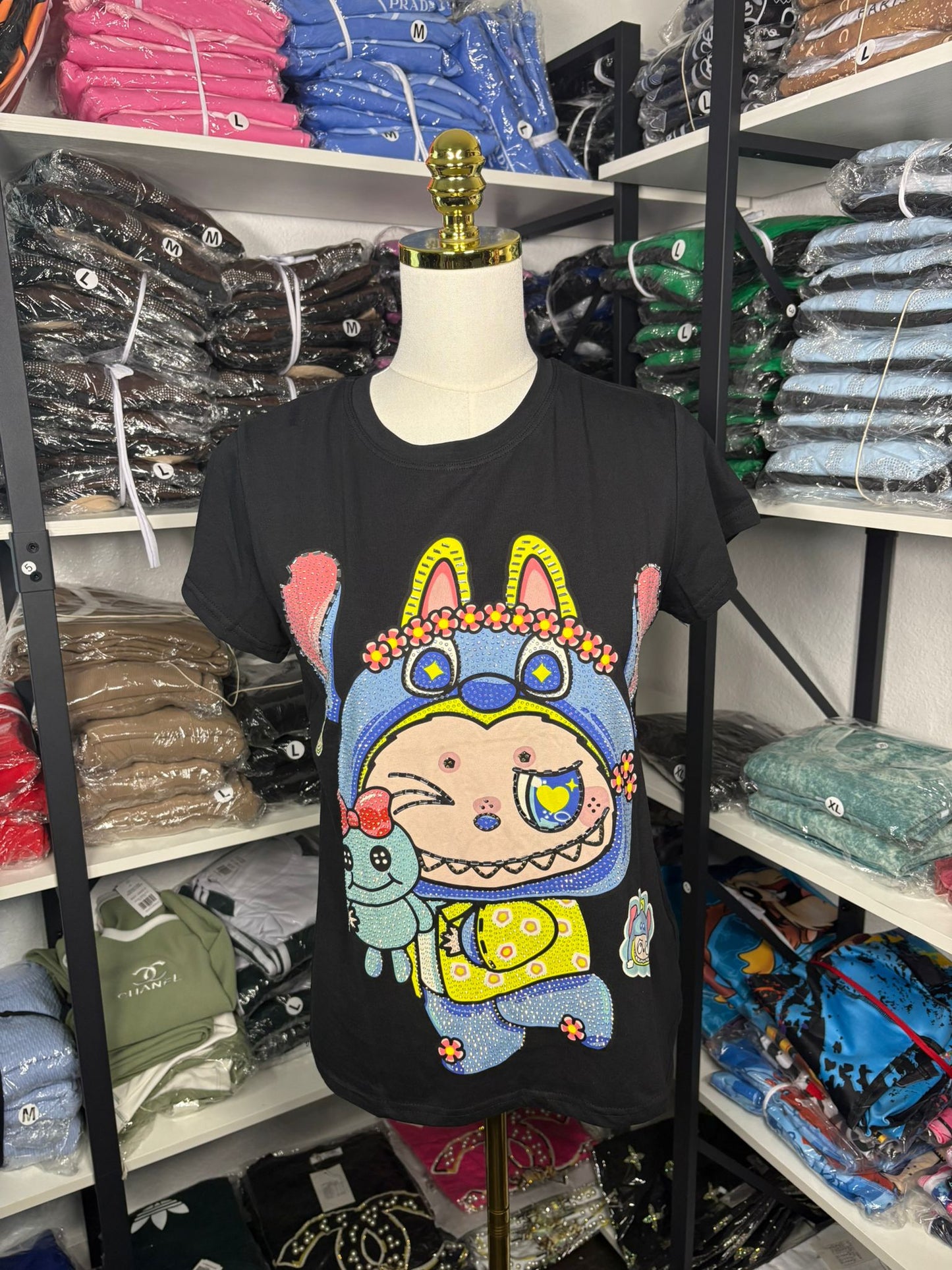 Women’s T-Shirt – Labubu Rhinestone