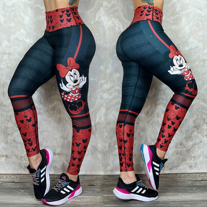 High-Waisted Performance Leggings Mouse Girl