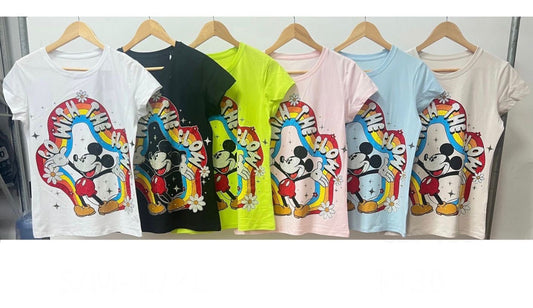 Go With The Flow Glitter Rainbow T-Shirt