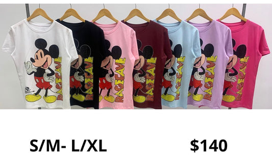 Sparkle Cartoon Graphic T-Shirt – Women’s Trendy Casual Tee