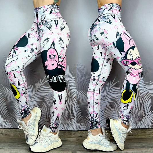 High-Waisted Performance Leggings Mouse Girl