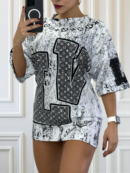 Trendy Oversized Burda Fabric Midi Dress LV