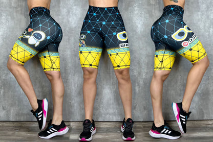 Women’s Printed Biker Leggings – High Waist Fit