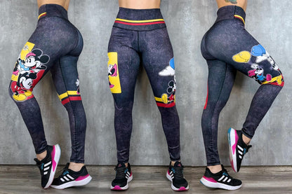 High-Waisted Performance Leggings Mouse Girl