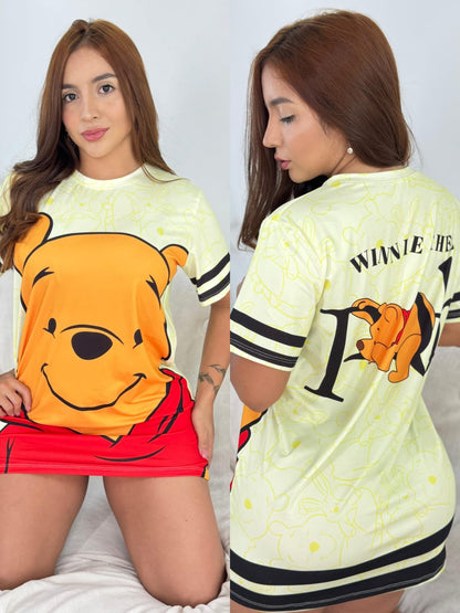 Women’s Pajama Tunic – Printed Loose Fit